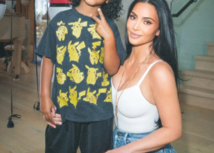 Kim Kardashian and Psalm West