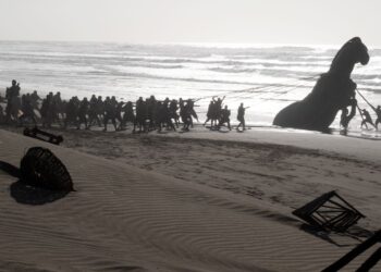 A scene from Christopher Nolan’s ‘The Odyssey’Credit: Melinda Sue Gordon/Universal Pictures