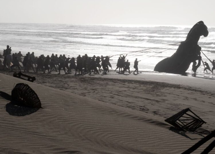 A scene from Christopher Nolan’s ‘The Odyssey’Credit: Melinda Sue Gordon/Universal Pictures