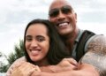 Dwayne Johnson with daughter