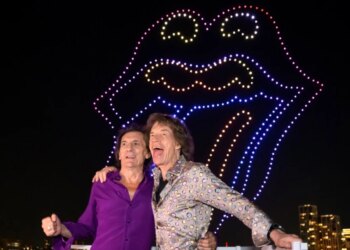 The Rolling Stones light up London with drone show celebrating new album Foreign Tongues