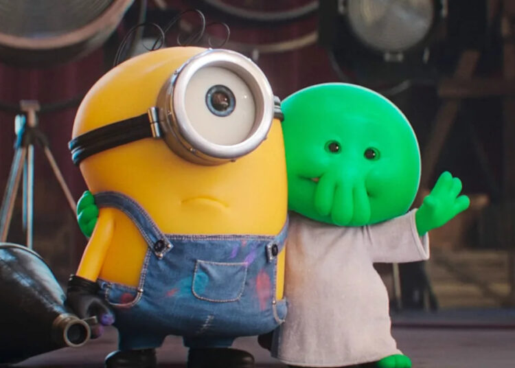 Minion and Goomi in Minions & Monsters.