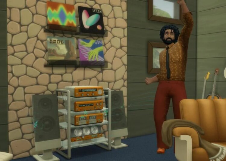 The Sims 4 Music Den Kit Review: Rocking Retro-Futurism