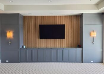 The entertainment center is no longer just furniture. It's architecture.