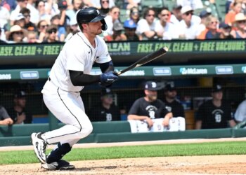 Tigers lose late lead, settle for series split with Royals