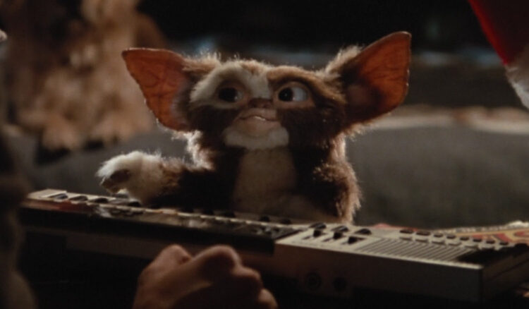 Gizmo plays keyboard