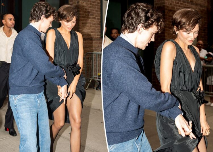 Tom Holland saves Zendaya from major wardrobe malfunction in leggy dress