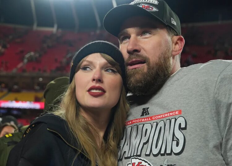 Travis Kelce Reacts To AI-Generated Photo Of Wedding With Taylor Swift