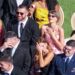 Travis Kelce, Taylor Swift step out as newlyweds to attend Giants receiver’s wedding
