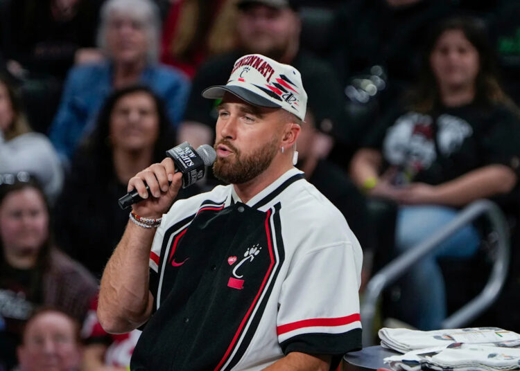 Travis Kelce dropping podcast with huge celeb on reported wedding day