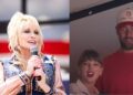 Travis Kelce responds to Dolly Parton asking him to have a baby with Taylor Swift