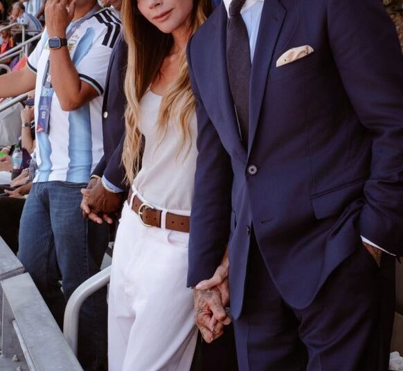 Victoria and David Beckham at the World Cup Final in New Jersey on July 19Credit: Victoria Beckham/Instagram
