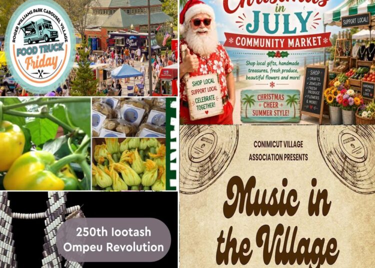 [CREDIT: WP Composite] Warwick Weekend events this week include music in Conimicut, Christmas in July and a new art exhibit, among other attractions.