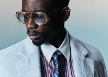Mr Eazi posing for the official promotional campaign of his dancehall single Lambo featuring Jamaican artist Vybz Kartel.
