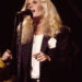 American Rock and Pop singer Kim Carnes performs onstage at the Savoy, New York, New York, August 25, 1981.