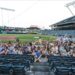 Jorge Guevara and his wife, Megan, held their rehearsal dinner at Kauffman Stadium.