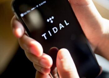 Tidal App on an iPhone