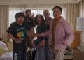 From left, Ben Wang, Ken Marino, Zooey Deutch, John Slattery and Miles Gutierrez-Riley star in "Gail Daughtry and the Celebrity Sex Pass," in theaters Friday. Photo courtesy of Sony Pictures Classics