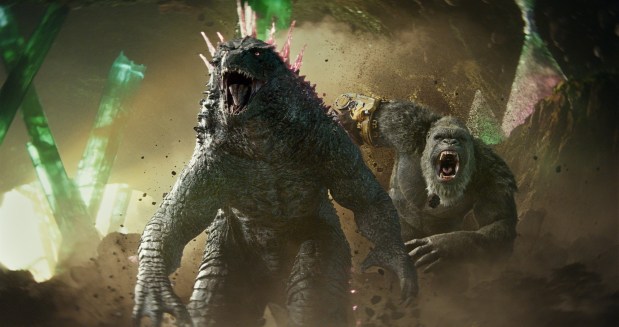 A scene from the 2024 "Godzilla x Kong: The New Empire" film in the Monsterverse franchise. (Courtesy Warner Bros. Pictures/TNS)