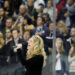 Jillian Cardarelli, of Haverhill, Mass., sings the national anthem before the start of an NHL hockey game between the Boston Bruins and Columbus Blue Jackets in Boston, Saturday, Nov. 30, 2013. (AP Photo/Mary Schwalm)