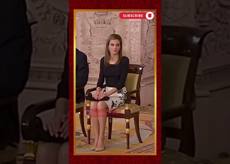 Gerou debate: Rainha Letizia da Espanha orienta Infanta Sofia sobre postura  #short #rainhaletizia