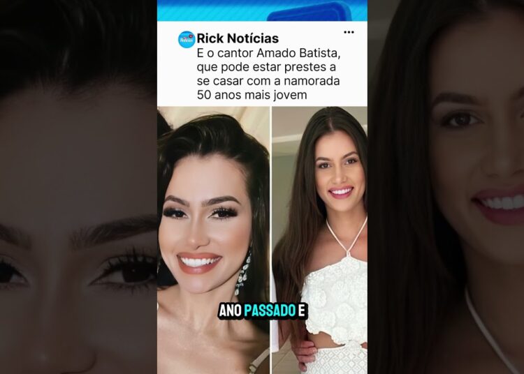 E o cantor Amado Batista, que pode estar prestes a se casar com a namorada 50 anos mais jovem