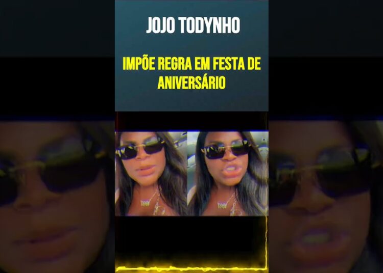 Jojo Todynho impõe regra em festa de aniversário