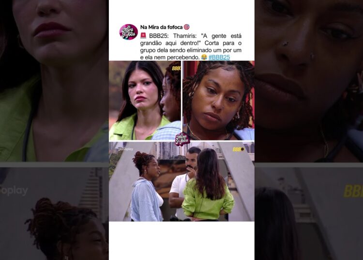 GRANDÃO? ALGUEM AVISA A THAMIRIS?🗣️😂#paredão #fofoca #bbb25 #eliminaçãobbb #gracyanne