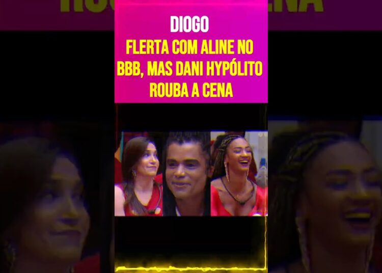 Diogo flerta com Aline no BBB, mas Dani Hypólito rouba a cena