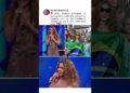 SHAKIRA FALANDO PORTUGUÊS🚨😱#shakira #domingãocomhuck #brasil #shorts #cantora