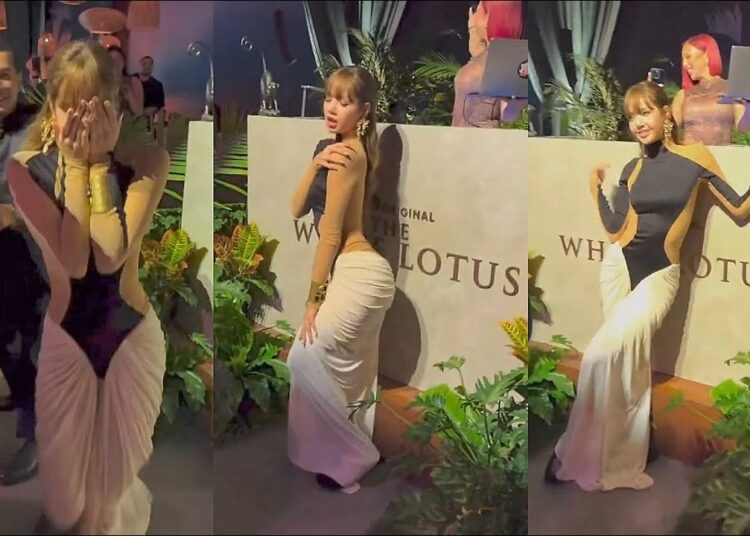 Lisa dances BORN AGAIN at The White Lotus Premier Party in Los Angeles