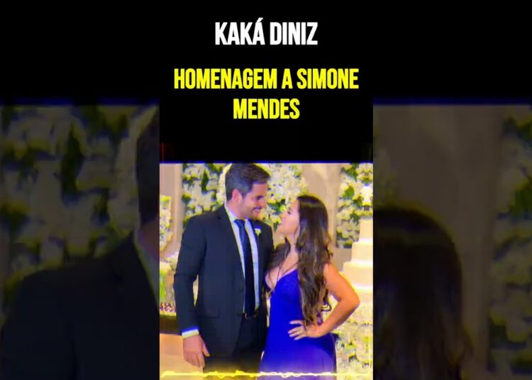 Foto antiga de Kaká Diniz e homenagem a Simone Mendes