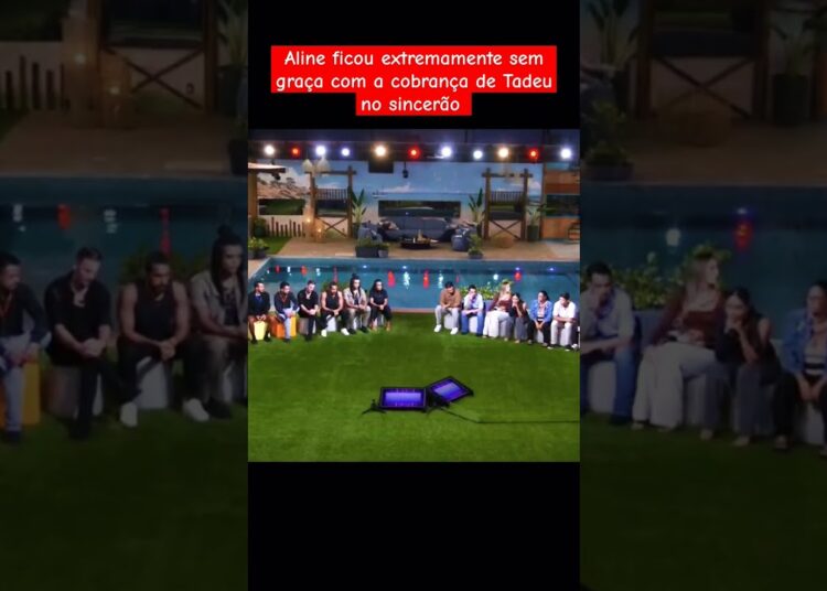 Aline é cobrada por Tadeu #fofocas #bbb #bbb25 #realityshow