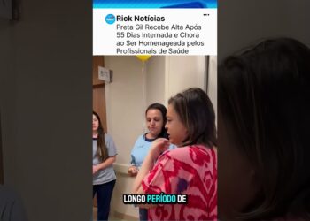 Preta Gil Recebe Alta Após 55 Dias Internada e Chora ao Ser Homenageada pelos Profissionais de Saúde