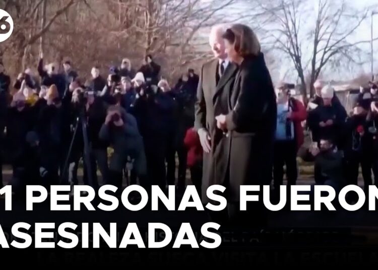 La realeza sueca visita la escuela donde hubo tiroteo masivo que dejó 11 muertos