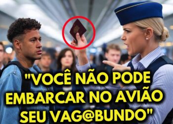 COMISSÁRIA DE BORDO RASGA PASSAPORTE DE NEYMAR, MAS SE ARREPENDE AMARGAMENTE QUANDO DESCOBRE QUE…