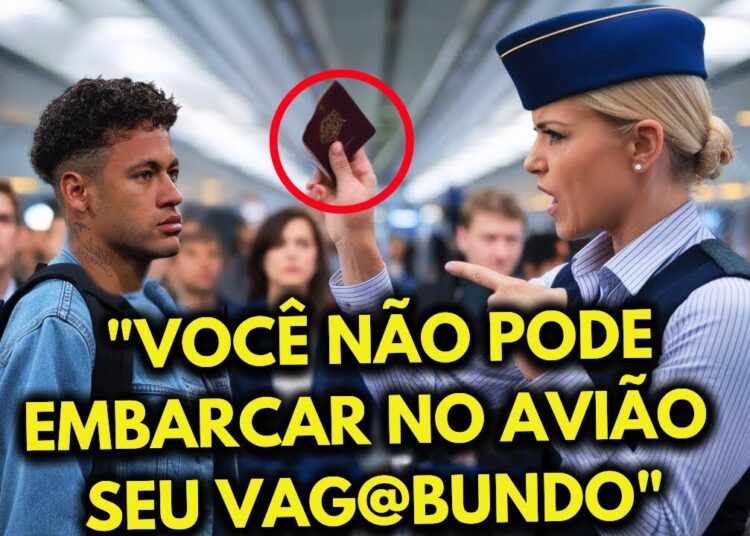 COMISSÁRIA DE BORDO RASGA PASSAPORTE DE NEYMAR, MAS SE ARREPENDE AMARGAMENTE QUANDO DESCOBRE QUE…