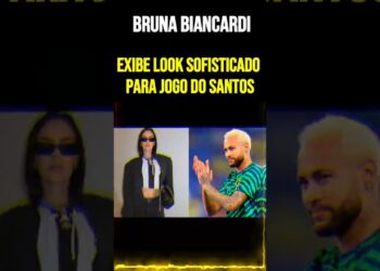 Bruna Biancardi Exibe Look Sofisticado para Jogo do Santos