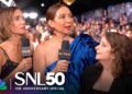 Kristen Wiig, Maya Rudolph and Rachel Dratch at SNL50: The Red Carpet | NBC
