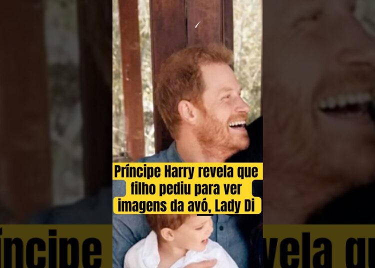 #príncipeharry revela que filho pediu para ver imagens da avó, #ladydi  #realezabritanica #shorts