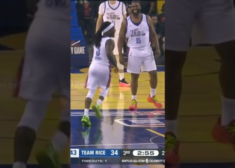 ELE FOI AO DELÍRIO NO JOGO DAS CELEBRIDADES! 😂 #NBA #shorts