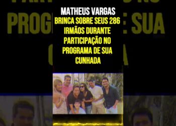 Matheus Vargas Brinca Sobre Seus 286 Irmãos Durante Participação no Programa de Sua Cunhada