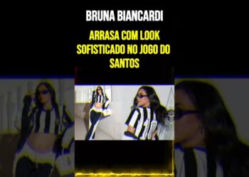 Bruna Biancardi Arrasa com Look Sofisticado no Jogo do Santos
