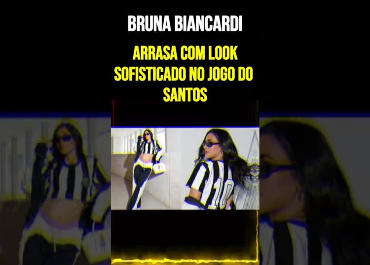 Bruna Biancardi Arrasa com Look Sofisticado no Jogo do Santos