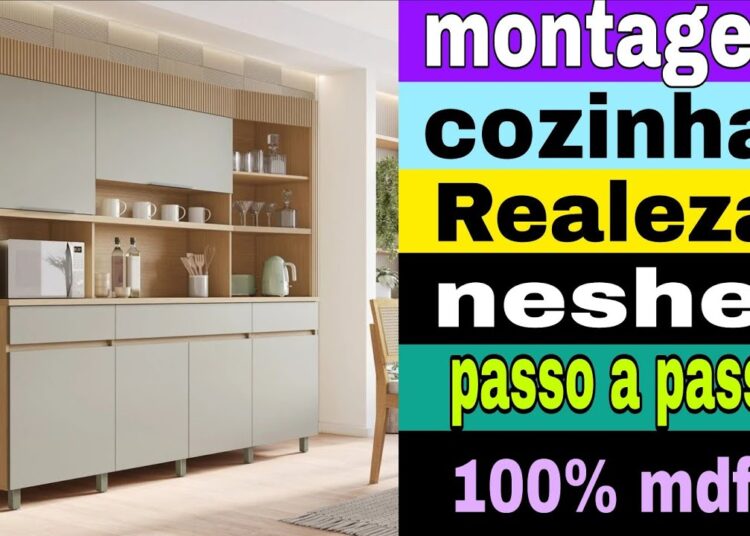 como montar cozinha realeza da marca nesher passo a passo