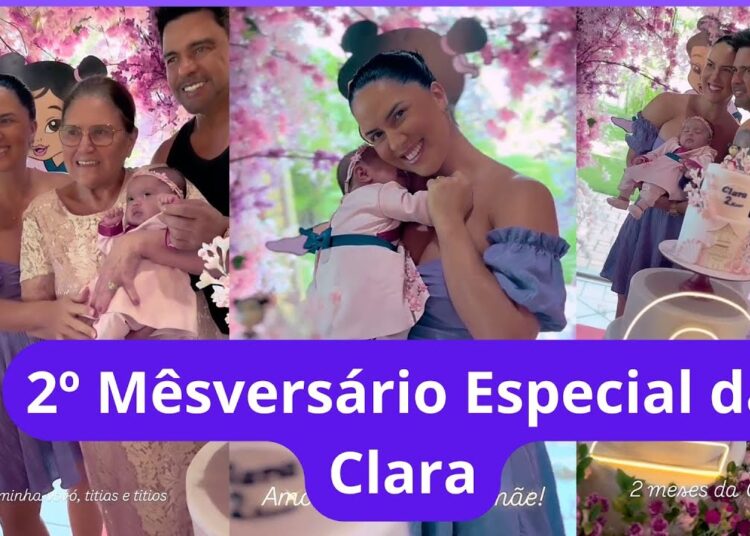 Graciele Lacerda Celebra 2º Mêsversario da Princesa Clara❤️Encanto, Emoção e Muita Fofura✨🌸