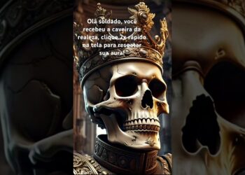 Receba sua aura. #aura #skull #caveira #realeza #shorts