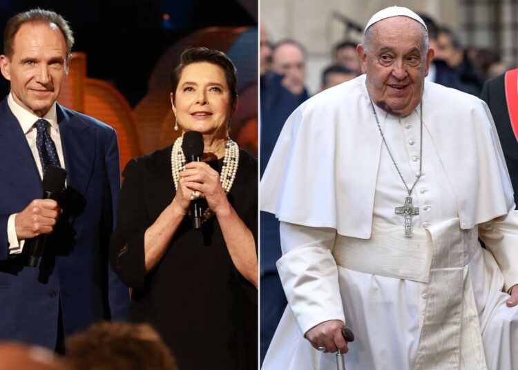 A estrela 'Conclave' Isabella Rossellini deseja o papa Francisco bem no SAG Awards