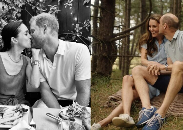 A princesa Kate e Meghan Markle compartilham fotos de beijos doces para marcar o Dia dos Namorados no Royal First