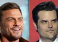 Alan Ritchson lixo colegial Matt Gaetz
